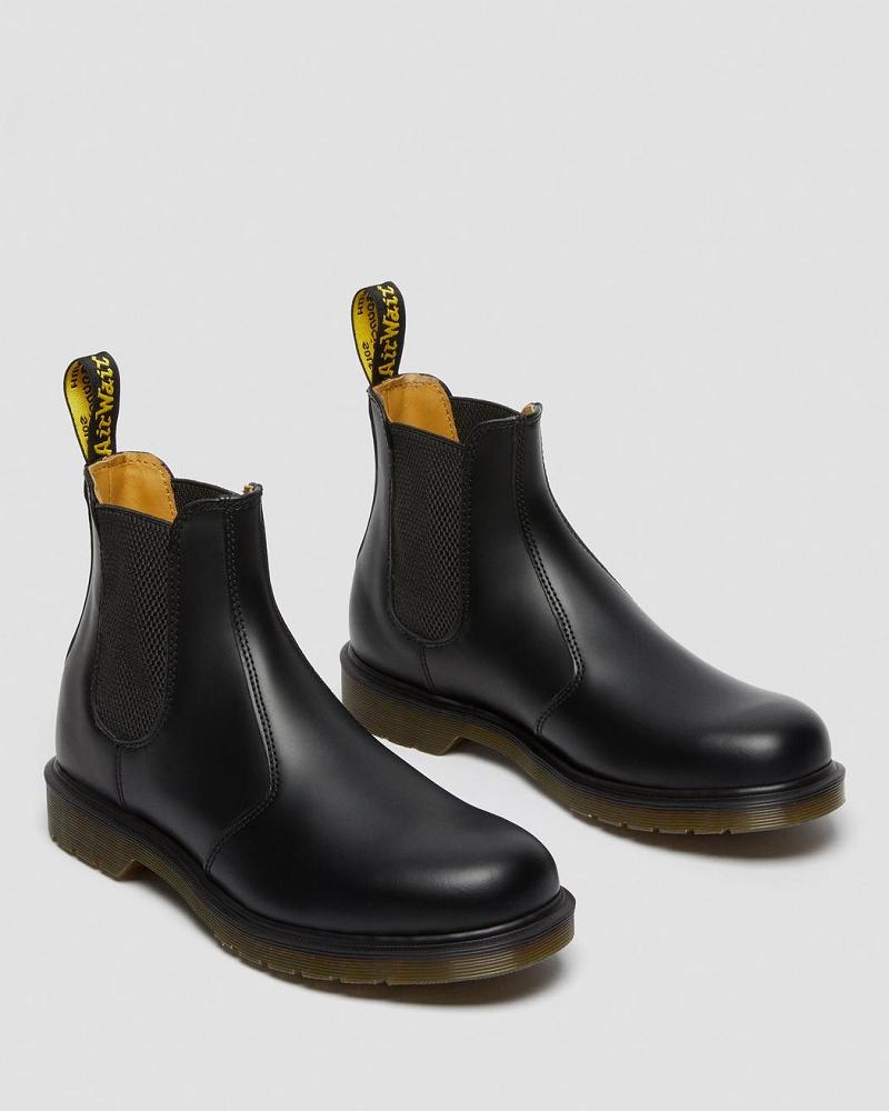 Dr Martens 2976 Smooth Læder Ankelstøvler Dame Sort | DK 35RVD